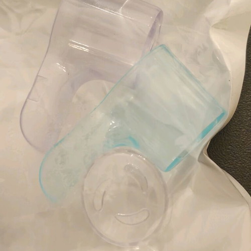 Electric toothbrush caps new, set of 3 (blue, transparent, purple)