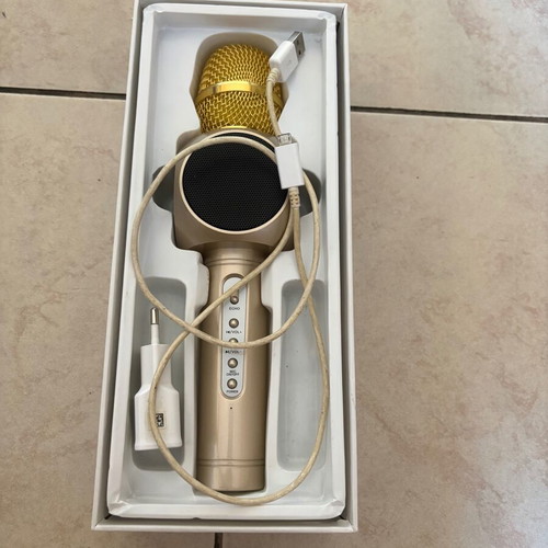 Magic Karaoke Player E103 wireless microphone, gold