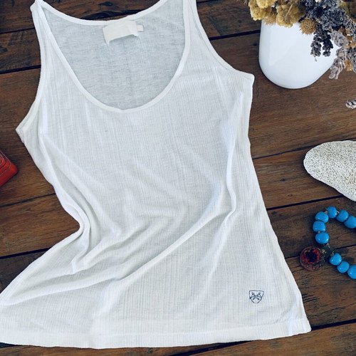 Thomas Burberry tank top used, size XXS, white