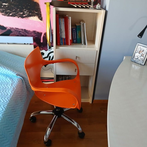 Neoset desk, bookshelf and bed like new