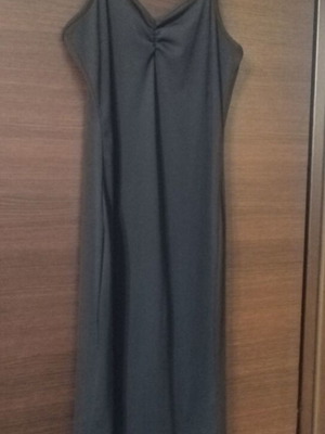 Midi dress Shein with adjustable straps like new, black, size L