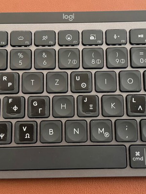 Logitech MX Keys Mini Graphite Bluetooth πληκτρολόγιο σαν καινούργιο με οπίσθιο φωτισμό