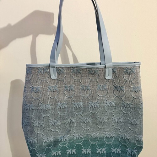 Pinko Logomania shoulder bag blue like new