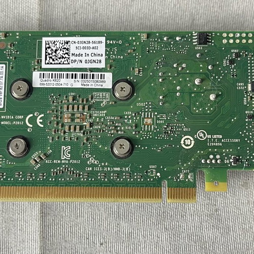 NVIDIA Quadro K620 2GB DDR3 PCIe graphics card used, low profile, DisplayPort, DVI