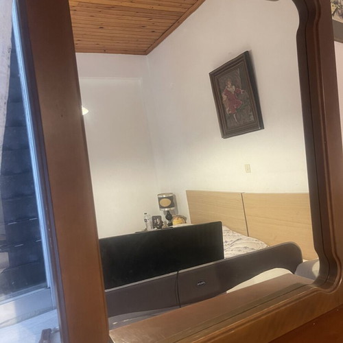 Mirror made of solid wood 100x86 cm