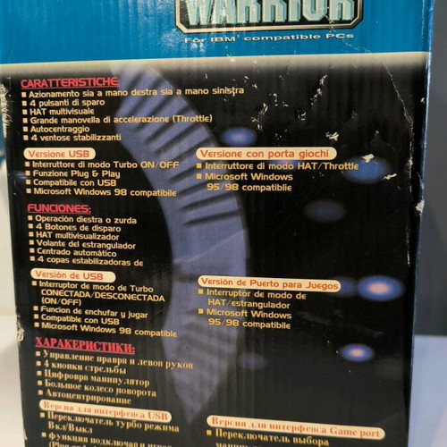 QuickShot Robo Warrior QS-6237 joystick used with original box