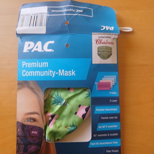 Xmas fabric Christmas mask new