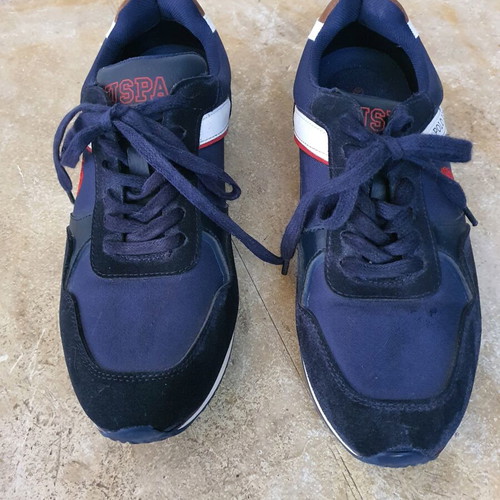 U.S. Polo Assn. Sneakers size 42 like new, blue men's shoes