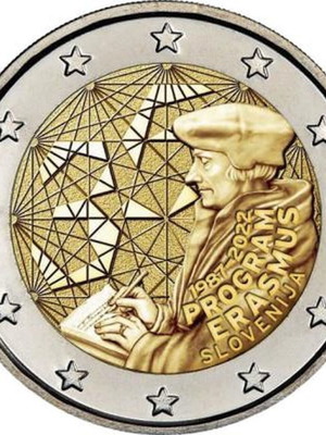 Σλοβενία 2 Ευρώ 2022 UNC Erasmus καινούργιο