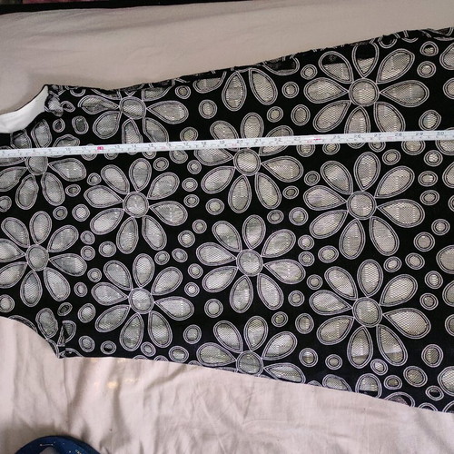 Promod Flower Power Space Age Mod Mini Dress like new, black and grey