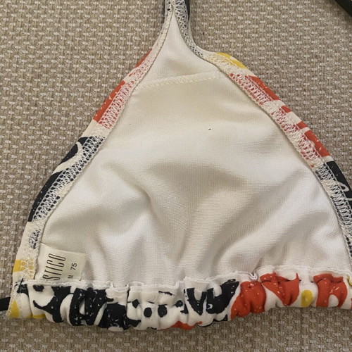 Mystico Triangle Bikini Top like new, multicolor, size M