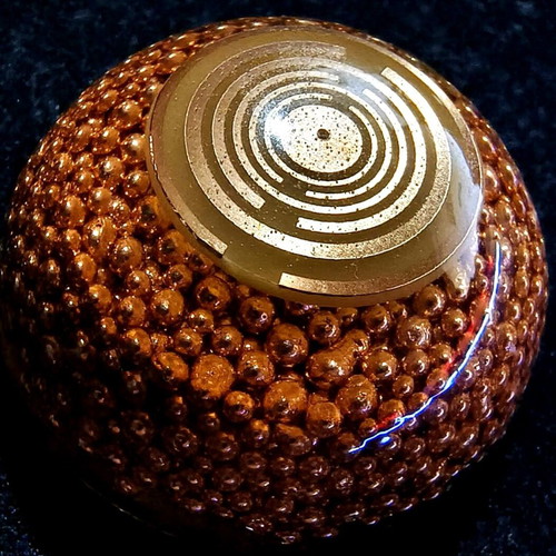 Orgonite Golden Copper Shield like new with gold-plated MWO antennas