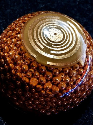 Orgonite Golden Copper Shield like new with gold-plated MWO antennas