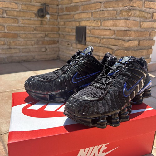 Nike TL Shox sneakers like new, size 43, black and blue