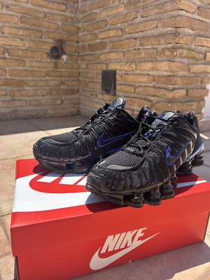 Nike TL Shox sneakers like new, size 43, black and blue