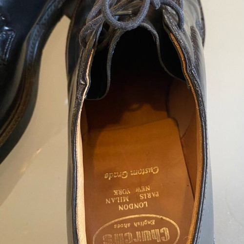 Church’s men's leather derby shoes like new, black, size 43