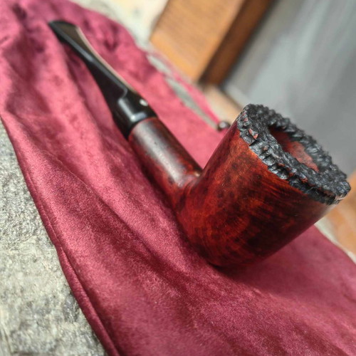 Handmade smoking pipe new from heather root with ebonite mouthpiece