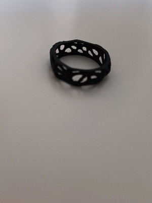 3D print ring new, black