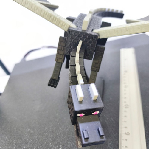 Minecraft Ender Dragon 3D printed figure with movable parts