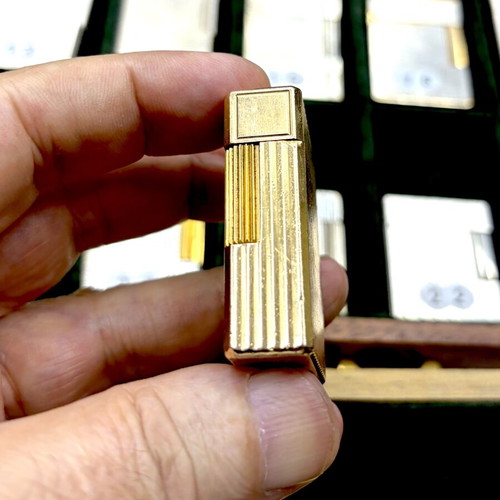 DuPont N9 gold lighter used, vintage
