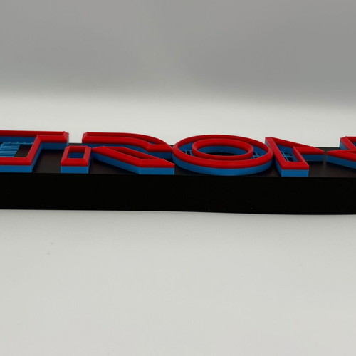 Tron Logo Desk Decor 3D Printed new