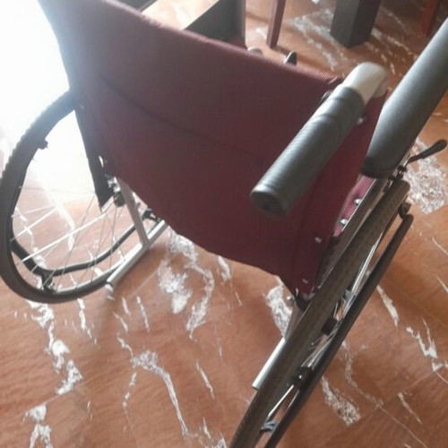 MOBIAK folding wheelchair, burgundy