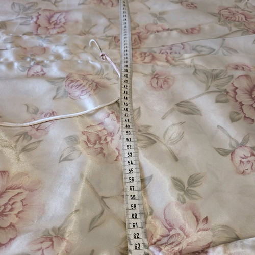 Negligee robe used, L/XL, floral pattern, satin