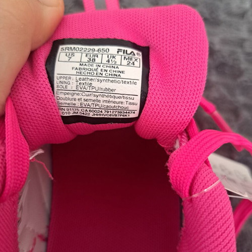Fila Electrove 2 shoes, pink, size 38, athletic