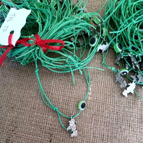 Baptism witness bracelets with dwarfs new, pack of 90 pieces