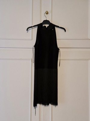 Women's halter neck blouse black like new, size S