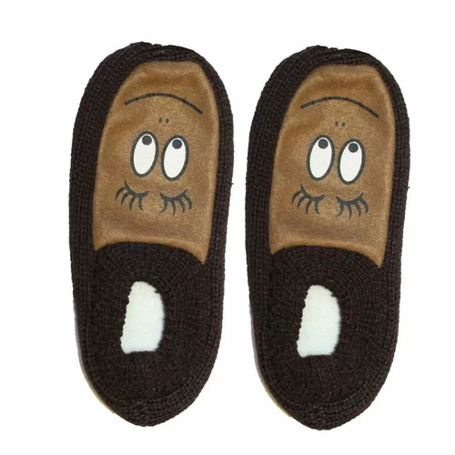 Women's slippers brown one size new with anti-slip sole