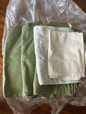 Vintage Greek Army sheet set with pillowcase and towel