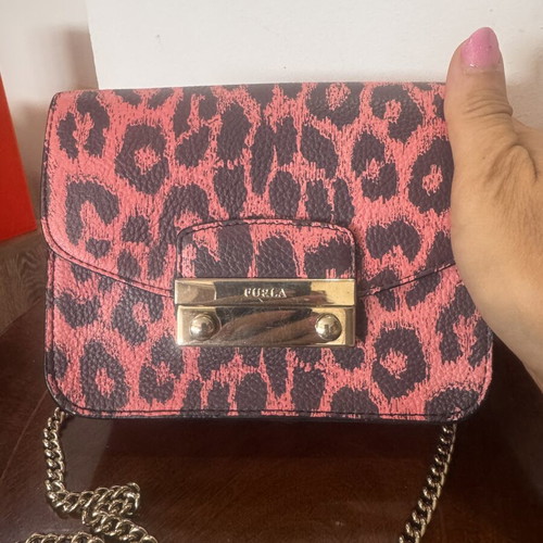 Furla Metropolis crossbody bag, red and pink