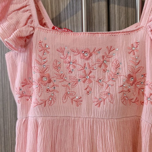 Energiers dress 4 years like new, pink with embroidery