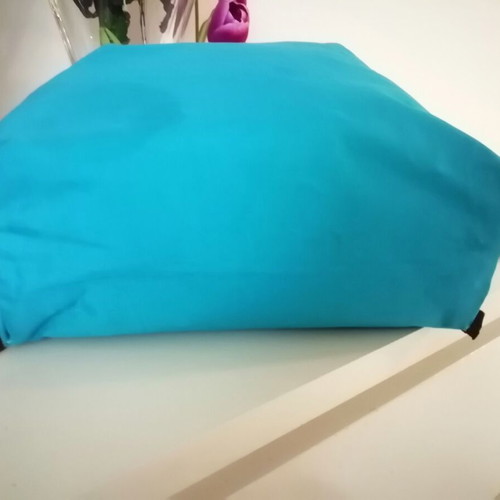 Longchamp le pliage backpack used blue turquoise