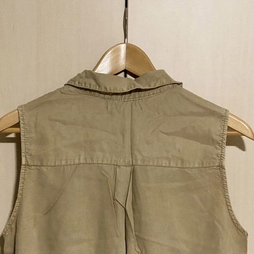 Dress safari style soft thin denim beige H&M like new