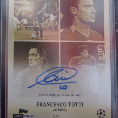 Francesco Totti Topps Simplicidad 25/26 Raíces Autograph 1/1 Roma like new