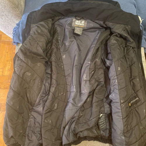 Jack Wolfskin jacket used, black medium