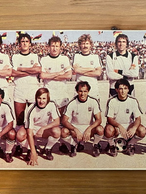 PAOK Football Cardboard Card used, 1980s