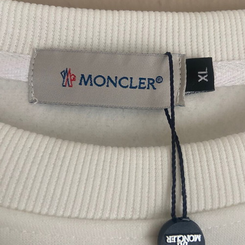 Moncler Crewneck Sweatshirt White Scribble Logo new XL