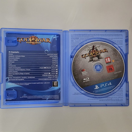 God of War III Remastered PS4 game like new, compatible with PS5