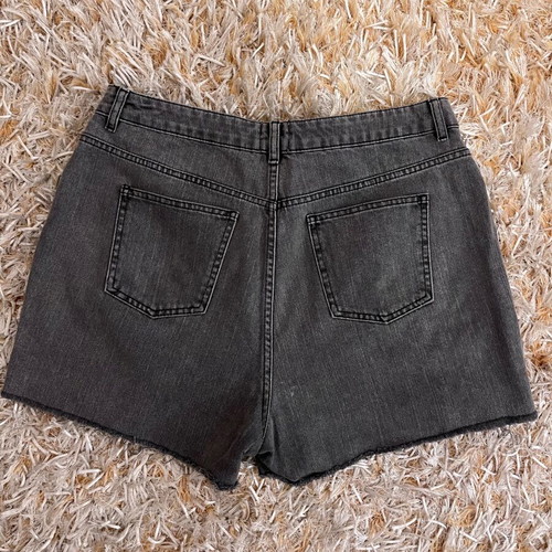 Asos denim shorts like new, black and grey, size UK18/EU46