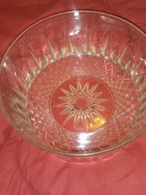 Φρουτιέρα Arcopol France μεταχειρισμένη, γυάλινη του 1960 σε άριστη κατάσταση