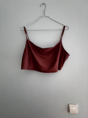 Crop top, like new, pink and red