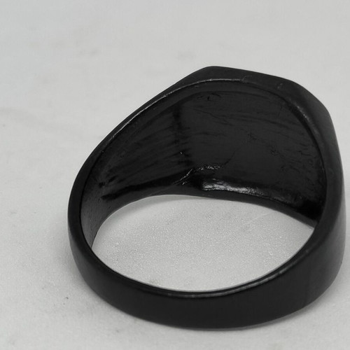 Men's ring black geometric design size 12 like new