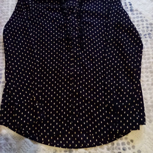 Semi-transparent shirt like new, size XS, black and pink