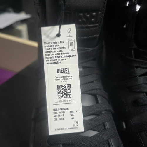 Diesel H-SHIKA HB boots size 42, black