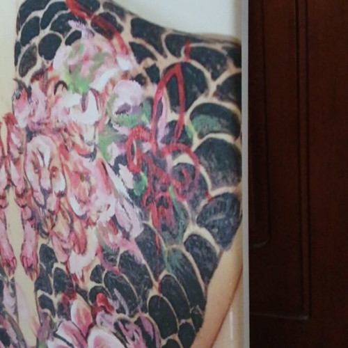 Canvas print The Girl with the Tattoo like new 45x60.5 cm