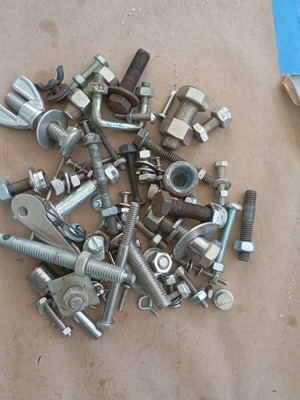 Bolts and nuts new, metal fastening components