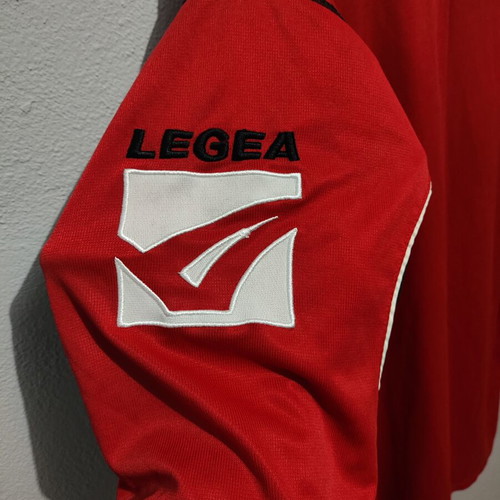 Men's Legea sports jersey like new, size Large, red with black details